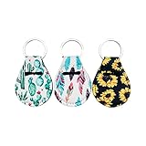 Generic 3-Pieces Mini Lip Balm Keychain Holder For Chapstick, Chapice Balm, Chapstick Bulk, Carmax, Stella Rosa Mini, Chap Ice Revo And Any Multicolor, Small