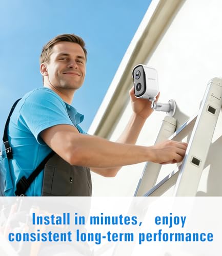 Security Cameras Wireless Outdoor, 2K Cameras for Home Security with Color Night Vision, SD/Cloud Storage,Longer Battery Life, Weatherproof, AI Motion Detection, Spotlight Siren Alarm thumbnail 6