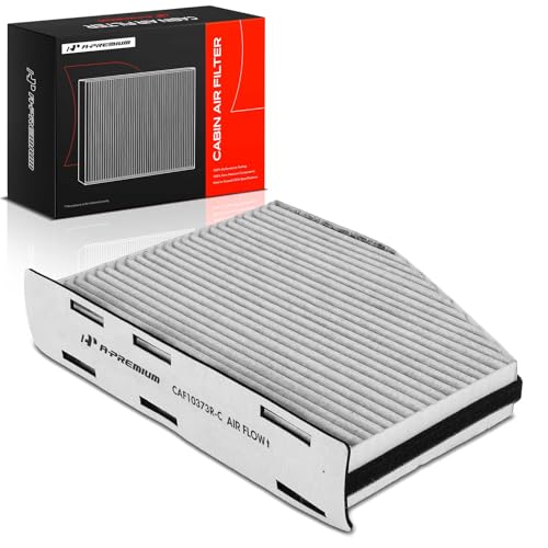 A-Premium Cabin Air Filter with Activated Carbon Compatible with Volkswagen Jetta, Passat, Golf, Tiguan, Beetle, CC, Eos, GTI, Rabbit & Audi A3 Quattro, Q3 Quattro, TT Quattro