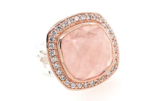 Natural Rocks by Kala Rose Quartz 14k Rose Gold Ring