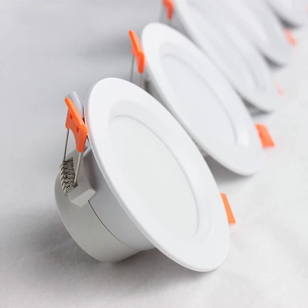 Oświetlenie sufitowe LED Downlight 2,5-6 cali z listwą maskującą, 2 sztuki, 3000 K/4000 K/6000 K, do wyboru, 3-18 W, dysk 5 W-6000 K, 5 W-6000 K,5w-6000K