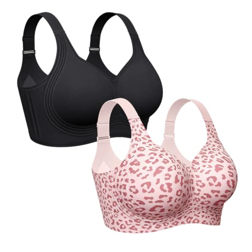 Image of OEAK Womens Wireless Jelly Bras Plus Size Support Push Up Comfortable Bra | no underwire,full coverage,for large breast,minimizer bra,seamless,tshirt bras,everyday bra