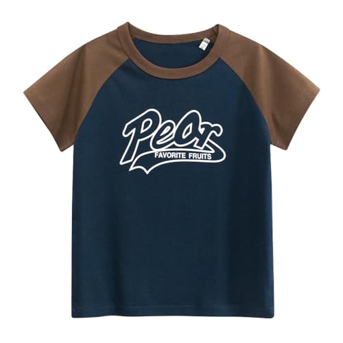 TABNIX Boys' 4-Pack Pear Hot Dog Short Sleeve Crewneck T-Shirts Top Tee 2-7 Years Toddler Boys' Value Pack Cotton T-Shirt - Thumbnail 5