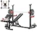 YOLEO 1980LBS Adjustable Weight Bench Set, Workout Bench with Squat Rack, Leg Extension, Preacher Curl, Bench Press with Safety Bar Catches, Weight Benches for Home Gym(47.44" WIDE GRIP)
