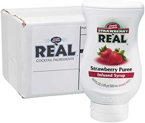 Reàl Infused Exotics Syrup, Strawberry Puree, 500 gm