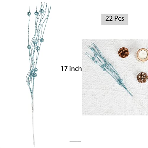 YQing 22 Pezzi Rami Bacche Natale Decorazioni