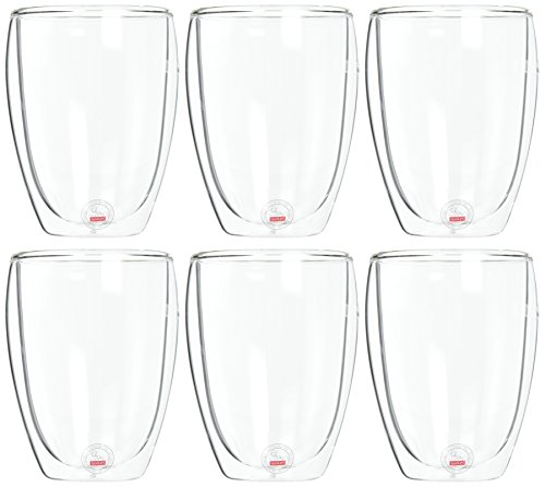 Bodum - 4559-10-12Us Bodum Pavina Double Wall Insulated Glasses, 12 Oz. (6-Pack), Clear #TOP7