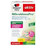 Doppelherz MikrobionaPro® - 4 Milliarden ausgesuchte Milchsäure- plus Bifidokulturen + B2 + B6-60 magensaftresistente Kapseln