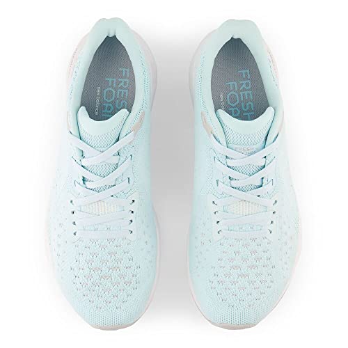 New Balance New Balance Women's Fresh Foam X Tempo V2 Running Shoe, Bleach Blue/Light Aluminum/Silver Metalic, 6 W