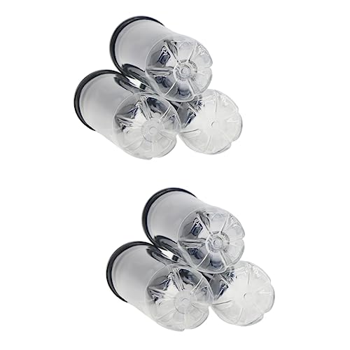 Récipient cylindrique tennis Toddmomy transparent en PVC pour rangement de balles x6