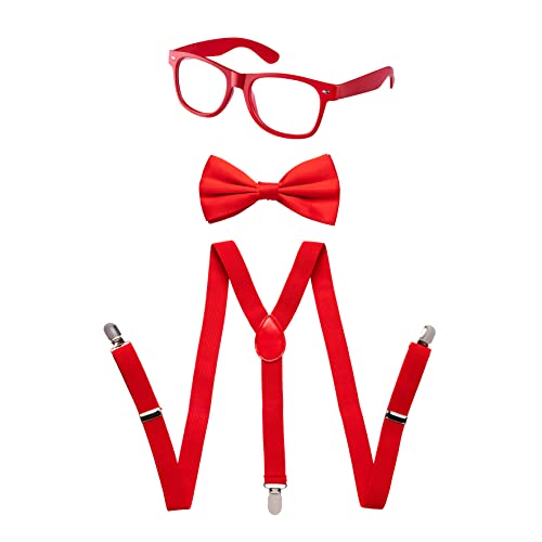 Dress Up America Neon Suspender, Bow-Tie, Sunglasses, Accessory Set - Adult, Kids, And Toddler Size Suspenders #TOP29