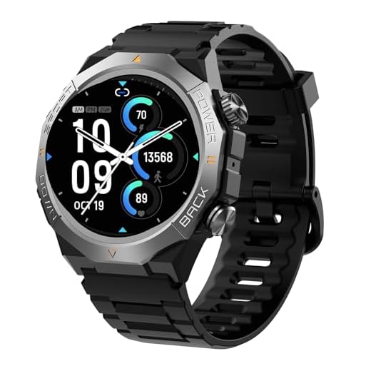 Ddidbi Militaire Montre Connectée Homme Femme avec Appel Bluetooth, Noir Profond