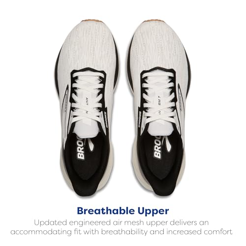Brooks Brooks Men’s Anthem 7 Neutral Running Shoe - White/Black/Tan - 11.5 Medium