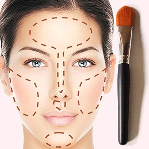 Glamza Phoera Foundation Set With Makeup Brush - Matte Cream Foundation Kit With 103 (Warm Peach) Shade & Applicator - Full Coverage Concealer - 24Hr Oil Control - 30Ml #TOP4