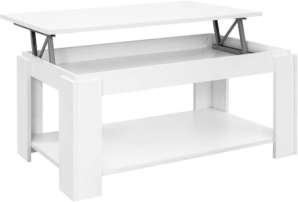 COMIFORT Coffee Table with LiftTop Side Table with Magazine Rack