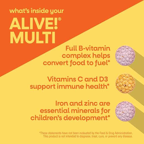 Nature's Way Alive! Children’s Chewable Multivitamin, Cherry, 120 ct - image 3