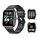 Produktbild KASEEMI Smartwatch, 1.7 Zoll Touchscreen Armbanduhr mit Anruffunktion, IP67 Wasserdicht Fitness Tracker mit Pulsuhr Blutdruckmessung, Sportuhr mit Schrittzähler Schlafmonitor für Android iOS