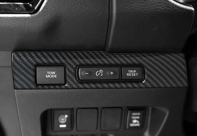 Headlight Adjustment Panel Trim for Nissan Frontier 2026 2025 2024 2023 2022 Car Accessories ABS Material Carbon Fiber Style