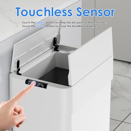 Caneca de basura automática 70L sensor táctil miniatura 6