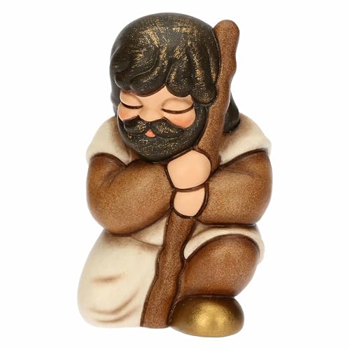 THUN - Pellegrino - ceramica - Collezione Presepe Classico - 5,7 x 4,7 x 8 cm