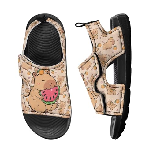 Capybara Slippers for Kids Hiking Sandals Closed Toe Summer Beach Slides for Girls Gifts Beach Vacation Essential