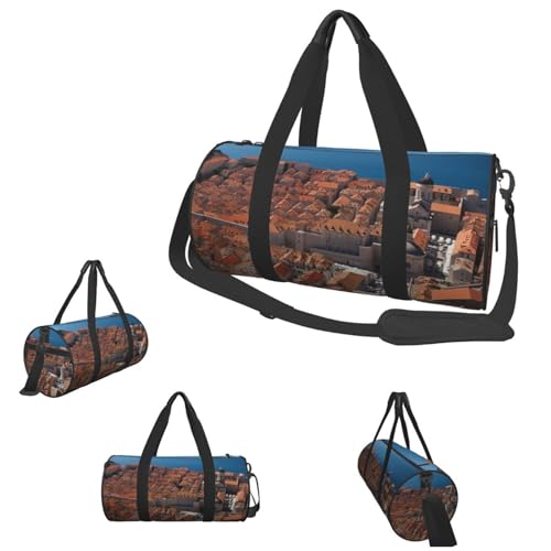 Duffle Bags Dubrovnik's old city Gym Bag Women Waterproof
