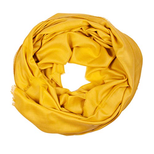 Châle de soie alpaga royal moutarde Salt'sUp écharpe étole femme luxe