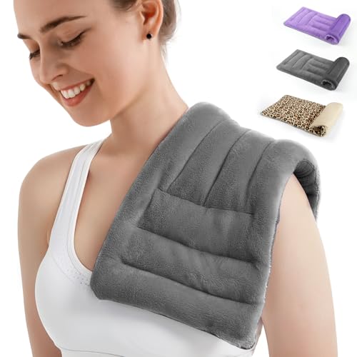 MEISENHOME Microwave Heating Pad for Pain Relief, 8 x 18 Microwavable Moist Heat Pads for Neck...