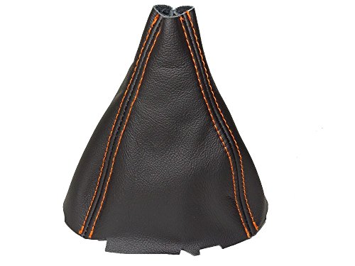 The Tuning-Shop Ltd FITS Honda Civic Si 2006-11 Sedan Coupe FA Acura CSX Shift Boot Black Leather Orange Stitching