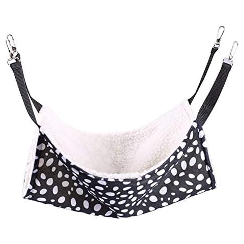 1Pack Large Pet Cage Hammock Soft Plush Pet Cage Pet Warm Hanging House Bed for Ferret Rabbit Chinchilla Cat Guinea Pig Cover