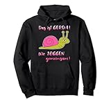 Das Ist Gerda Wir Joggen Gemeinsam Laufen Schnecke Pullover Hoodie