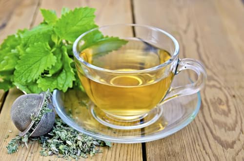 Premium Zitronenmelisse 50g – 100% Rein, Roh, Wild, Nicht-GVO, Vegan – Beruhigendes Kraut zur Stresslinderung, Schlafunterstützung und für die Verdauungsgesundheit – Ideal für Kräutertees und Extrakte