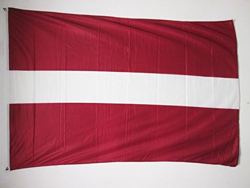 AZ FLAG, Latvia Flag, 3x5 Ft, For Outdoor, Latvian Banner Knitted Polyester with Two Plastic Rings, Fade Resistant