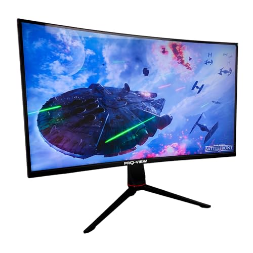 Monitor curvo de 32', QHD 2560x1440, 165Hz, 1 ms, HDR, FreeSync
