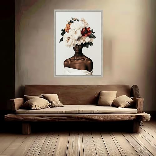 Décoration féminine moderne et luxueuse en toile de fleurs de qualité - 4