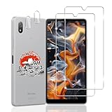 用 Xperia ACE 3 SO-53C SOG08 ガラスフィルム ２枚 + 用 xperia ace3 カメラフィルム ２枚 【国産AGC旭硝子素材】 対応 エクスペリアエース3 強化ガラス フィルム 用 Xperia Ace III 液晶 ガラス フィルム 保護フィルムケース 硬度9H 耐衝撃 全面保護 高透過率 自動吸着 気泡なし 簡単貼り付け