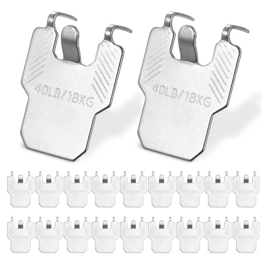 20 Pcs Ganchos para Cuadros con Garras, Colgar Cuadros Sin Agujeros 18 kg, Ganchos de Pared Sin Taladro para espejos de yeso, para colgar cuadros, pósteres, marcos de fotos y obras de arte