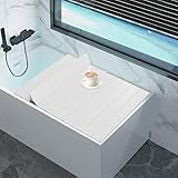 Facile à ranger : lorsque la housse de baignoire n'est pas utilisée, elle peut être pliée en un tube parallèle rectangulaire et rangée dans le coin ou sur le côté de la baignoire. Elle ne prend pas beaucoup d'espace de rangement et rend votre salle de bain plus rangée et organisée.