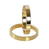 Aus robuster Metalllegierung mit gold-/silberfarbener Metallbeschichtung für langanhaltenden Glanz und einfache Pflege.