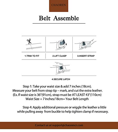 Image of CHAOREN 40mm Ratchet Belt Buckle Only for 1 3 /8 Slide Belt Strap, Automatic Click Buckle Adjustable