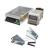 Voltage: 12V/ 24V Actionneur linéaire à Course de 20-1000 mm, Levage Maximum Robuste de 70 kg 700N, Vitesse 15 mm/s, 12 V 24 V DC, for lève-vitre de canapé CAIHUA (Color : Shuttle+Power+2 Brackets, Size : DC 24V)
