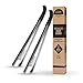 Metal Shoe Horn Long Handle - 16.5" Extra Long Shoe Horn for Men, Women, Seniors and Kids, 2 Pack, by Velette