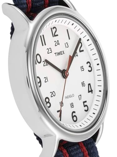 TIMEX Weekender Round 38mm White Dial Analog Men Watch - T2N747UJ - Image 3