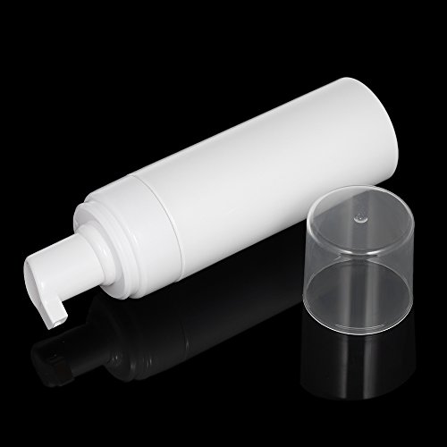 1pc 150ml (5.2oz) garrafa de espuma mousse sabão bomba de espuma garrafa de plástico branco vazio re