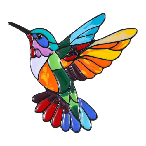 Broche de colibrí, colorido, elegante, antiexposición, en forma de pájaro, para vestidos, bufandas, bolsos, pequeñas joyas para mujeres y niñas, accesorio de ropa