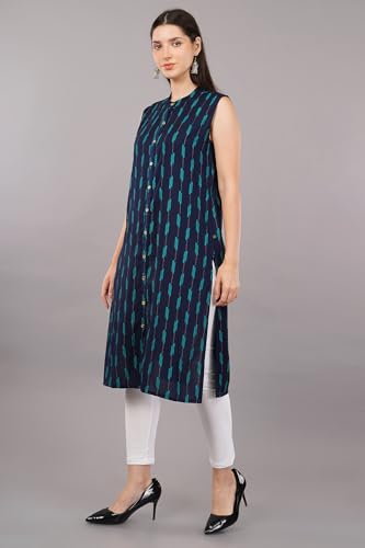 Image of SHRUTHI Women's Viscose Striped Straight Regular Ethinic wear Kurta