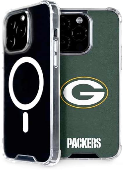 Skinit Phone Case Compatible with MagSafe iPhone 13 Pro - Officially Licensed NFL Green Bay Packers Distressed Design
