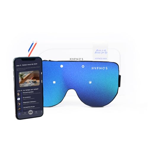 Dreaminzzz - Masque connecté HYPNOS - Vous aide à mieux dormir, améliorer votre sommeil et diminuer votre stress (Bleu léger MAX)