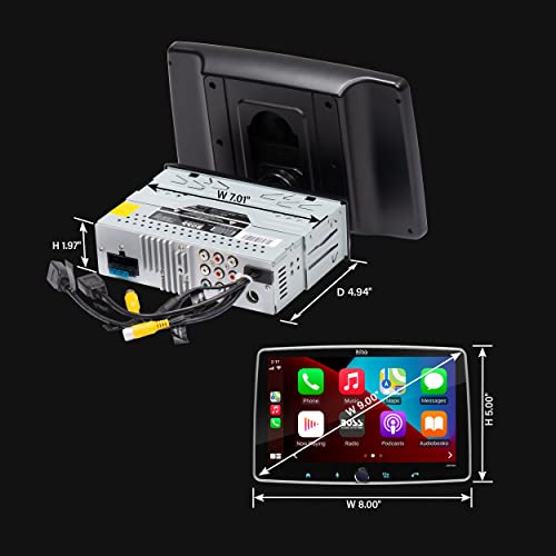 Boss Audio Systems Bcpa9Rc Car Audio Stereo System - Apple Carplay, Android Auto, 9 Inch Single Din, Cd Player, Touchscreen, Bluetooth Audio & Calling Head Unit, Backup Camera, Multicolor Illumination #TOP3