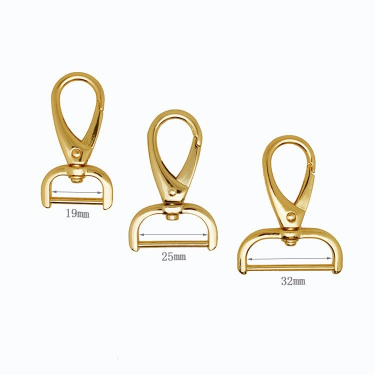 Swivel Clasps Hook, Snap Hook Swivel Clasp 9-25mm Multicolor 60 pcs(16mm Silver)